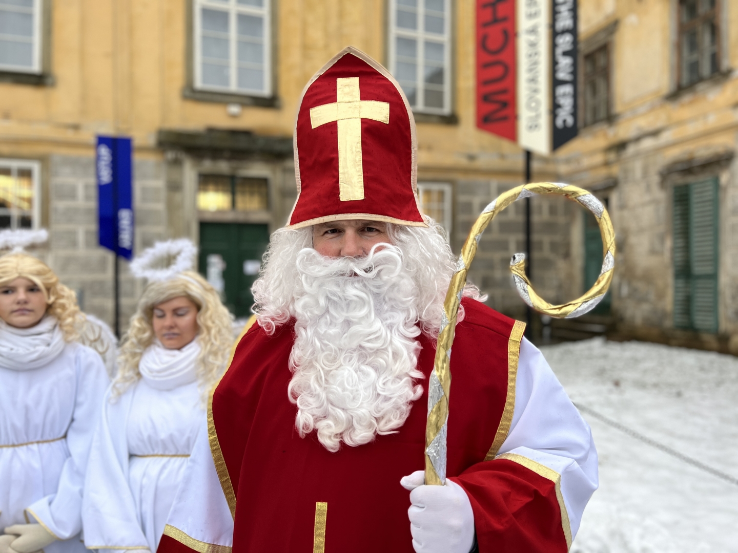 Mikuláš se svojí družinou nezapomněl na Epopej