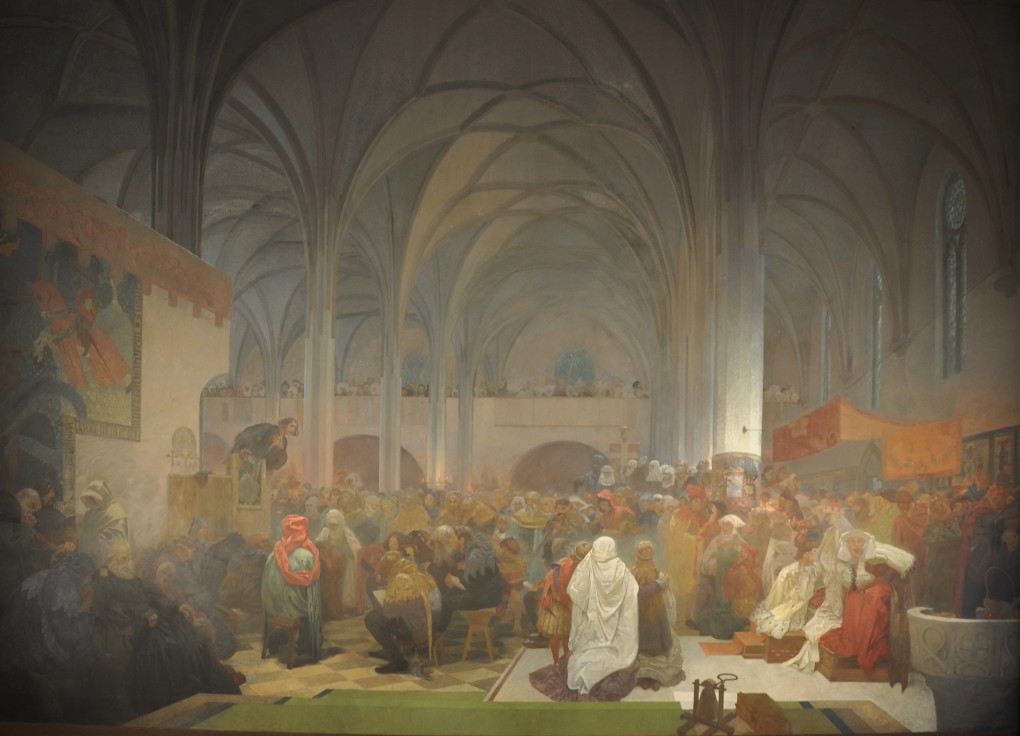 MASTER JAN HUS PREACHING AT THE BETHLEHEM CHAPEL